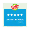 Non-Scratch Multi-Purpose Scrub Sponge, 4.4 X 2.6, 0.8" Thick, Blue, 6/Pack
