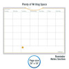 Wallmates Self-Adhesive Dry Erase Monthly Planning Surfaces, 24 X 18, White/Gray/Orange Sheets, Undated