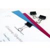 Binder Clips, Mini, 0.25" Capacity, Black/Silver, Dozen