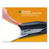 Inpower One-Finger Eco-Friendly Desktop Stapler, 25-Sheet Capacity, Black/Gray