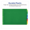 Insertable Big Tab Plastic Dividers, 8-Tab, 11 x 17, Assorted Colors, 1 Set