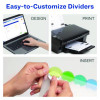 Insertable Style Edge Tab Plastic 1-Pocket Dividers, 8-Tab, 11.25 X 9.25, Translucent, 1 Set