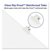 Preprinted Legal Exhibit Side Tab Index Dividers, Avery Style, 10-Tab, 3, 11 X 8.5, White, 25/Pack