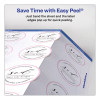 Round Print-To-The Edge Labels With Surefeed, 2.5" Dia, Glossy White, 90/Pk