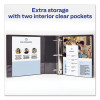 Mini Size Durable Non-View Binder With Round Rings, 3 Rings, 1" Capacity, 8.5 X 5.5, Black