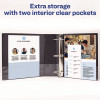 Mini Size Durable Non-View Binder With Round Rings, 3 Rings, 2" Capacity, 8.5 X 5.5, Black