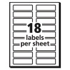 Extra-Large Trueblock File Folder Labels With Sure Feed Technology, 0.94 X 3.44, White, 18/Sheet, 25 Sheets/Pack