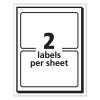 Printable Adhesive Name Badges, 3.38 X 2.33, Blue "Hello", 100/Pack