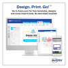 Printable Adhesive Name Badges, 3.38 X 2.33, White, 100/Pack