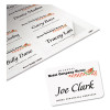 Flexible Adhesive Name Badge Labels, 3.38 X 2.33, White, 400/Box