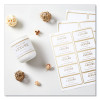 White Easy Peel Mailing Labels With Metallic Border, Inkjet/Laser Printers, 2 x 4, White, 10/Sheet, 10 Sheets/Pack