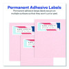 Vibrant Laser Color-Print Labels w/ Sure Feed, 0.75 x 2.25, White, 750/Pk