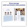 Heavy-Duty Non Stick View Binder With Durahinge And Slant Rings, 3 Rings, 1" Capacity, 11 X 8.5, White, 4/Pack