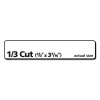 Removable File Folder Label With Sure-Feed Technology, 0.66 x 3.44, White, 30/Sheet, 25 Sheets/Pack