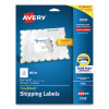 Shipping Labels W/ Trueblock Technology, Inkjet Printers, 3.5 X 5, White, 4/Sheet, 25 Sheets/Pack