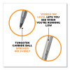 Round Stic Xtra Life Ballpoint Pen, Stick, Medium 1 Mm, Black Ink, Translucent Black Barrel, 144/Pack