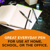 Glide Bold Ballpoint Pen, Retractable, Bold 1.6 Mm, Black Ink, Smoke Barrel, Dozen