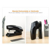 Flat Clinch Stapler, 40-Sheet Capacity, Black