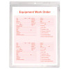 Clear Vinyl Shop Ticket Holders, Super Heavy-Duty, Top Load 9 x 12 Insert, Clear Front, 50/Box
