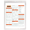 Clear Vinyl Shop Ticket Holders, Super Heavy-Duty, Top Load 9 x 12 Insert, Clear Front, 50/Box