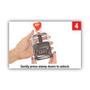 Model S 360 Two-Color Message Dater, 1.75 X 1, "Received", Self-Inking, Blue/Red