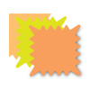 Die Cut Paper Signs, 5.25 x 5.25, Square, Assorted Colors, Pack Of 48 Each