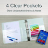Premier Easy Open Clearvue Locking Slant-D Ring Binder, 3 Rings, 2" Capacity, 11 X 8.5, White