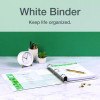 Premier Easy Open Clearvue Locking Slant-D Ring Binder, 3 Rings, 2" Capacity, 11 X 8.5, White
