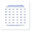 Peel-And-Stick Indoor/Outdoor Letters, Numbers And Symbols, 2" Tall, Black Characters, 133 Pieces