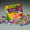 Classic Color Crayons, Classic Flip-Top Box With Built-In Sharpener, Regular Size, 0.31" x 3.63", 64 Assorted Colors, 64/Pack