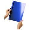 Duraclip Report Cover, Clip Fastener, 8.5 x 11, Holds 60 Sheets, Clear/Black, 25/Box