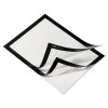 Duraframe Sign Holder, 8.5 x 11, Black Frame, 2/Pack