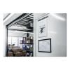 Duraframe Magnetic Sign Holder, 8.5 X 11, Black Frame, 2/Pack