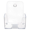 Docuholder For Countertop/Wall-Mount, Booklet Size, 6.5w X 3.75d X 7.75h, Clear