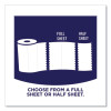 Pick-A-Size Perforated Kitchen Double Roll Towels With Thirst Pockets, 2-Ply, 11 x 6, White, 110 Sheets/Roll, 24 Rolls/Pack