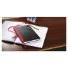 Hardcover Casebound Notebooks, Scribzee Compatible, 1-Subject, Wide/Legal Rule, Black/Red Cover, (96) 8.25 x 5.63 Sheets