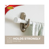 Large Traditional Decorative Hooks, Metal, Brushed Nickel, Supports 5 Lb