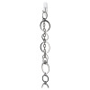 Medium Clear Wire Hooks, Metal Wire, Silver/Clear, Supports 2 Lb, 6/Pack