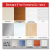 Damage-Free Hanging Picture Hanging Strip Pairs, Holds Up To 3.75 Lb, Large: 0.75" x 3.65", White, 20/Pack