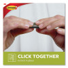 Bath Picture Hanging Strip Pairs, Holds Up To 4 Lb, Large: 0.75" x 3.65", Black, 12/Pack