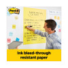 Vertical-Orientation Self-Stick Easel Pads, Presentation Format (1.5" Rule), (30) Yellow 25 x 30 Sheets, 4/Carton