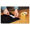 Labeling And Cover-Up Tape, Non-Refillable, 1" x 19.44 Yd, White Tape, Clear Dispenser