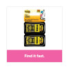 Arrow Message 1" Page Flags, "Notarize," Yellow, 50 Flags/Dispenser, 2 Dispensers/Pack