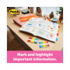 Page Flags In Portable Dispenser, Assorted Primary, 20 Flags/Color, 100 Flags/Pack