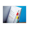 1" Plain Solid Color Tabs, 1/5-Cut, Assorted Primary Colors, 1" Wide, 66/Pack
