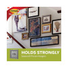 Sawtooth Picture Hanger Value Pack, Large, Plastic, White, 5 Lb Capacity, 3 Hooks And 6 Strips/Pack