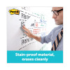 Dry Erase Surface, Laminate Film, 36" x 7 Mil x 24", White