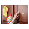 Restickable Mounting Tabs, Holds Up To 0.25 Lb, 1" x 1", Clear, 18/Pack