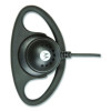 D-Style Earpiece With In-Line Microphone And Push-To-Talk, Black