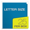 Twin-Pocket Folder, Accommodates (100) 11 x 8.5 Sheets, Light Blue, 25/Box